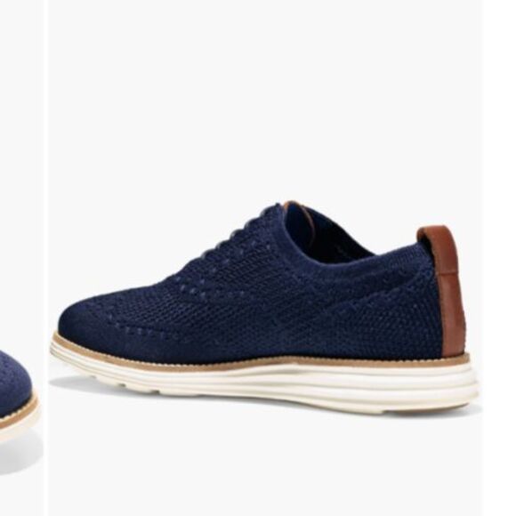Cole Haan ZEROGRAND StitchLite Wingtip Oxford Marine Blue Mens 10.5 NEW main image 6